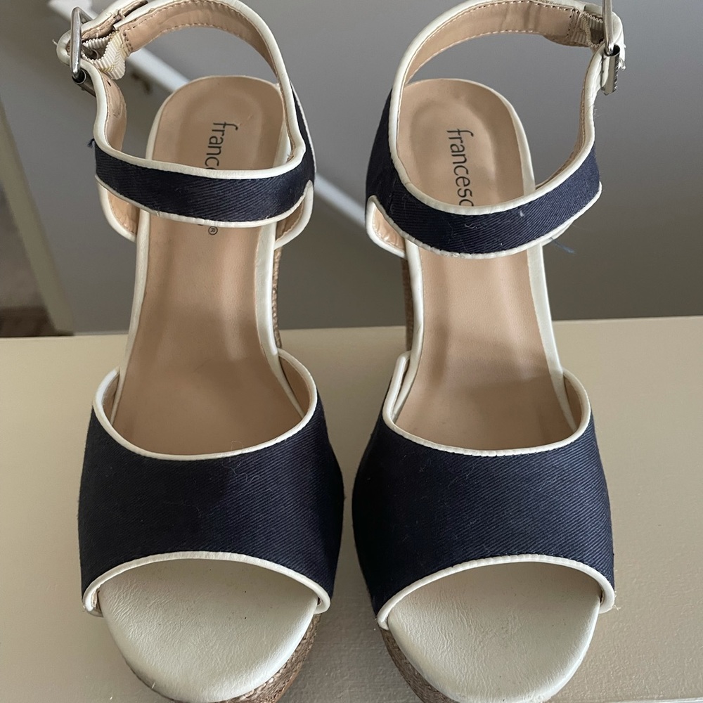 Francesca’s Navy Wedges